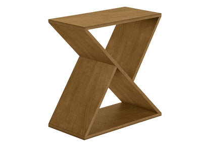Taupe MDF Accent Table - 24 Inch Nightstand for Living Room