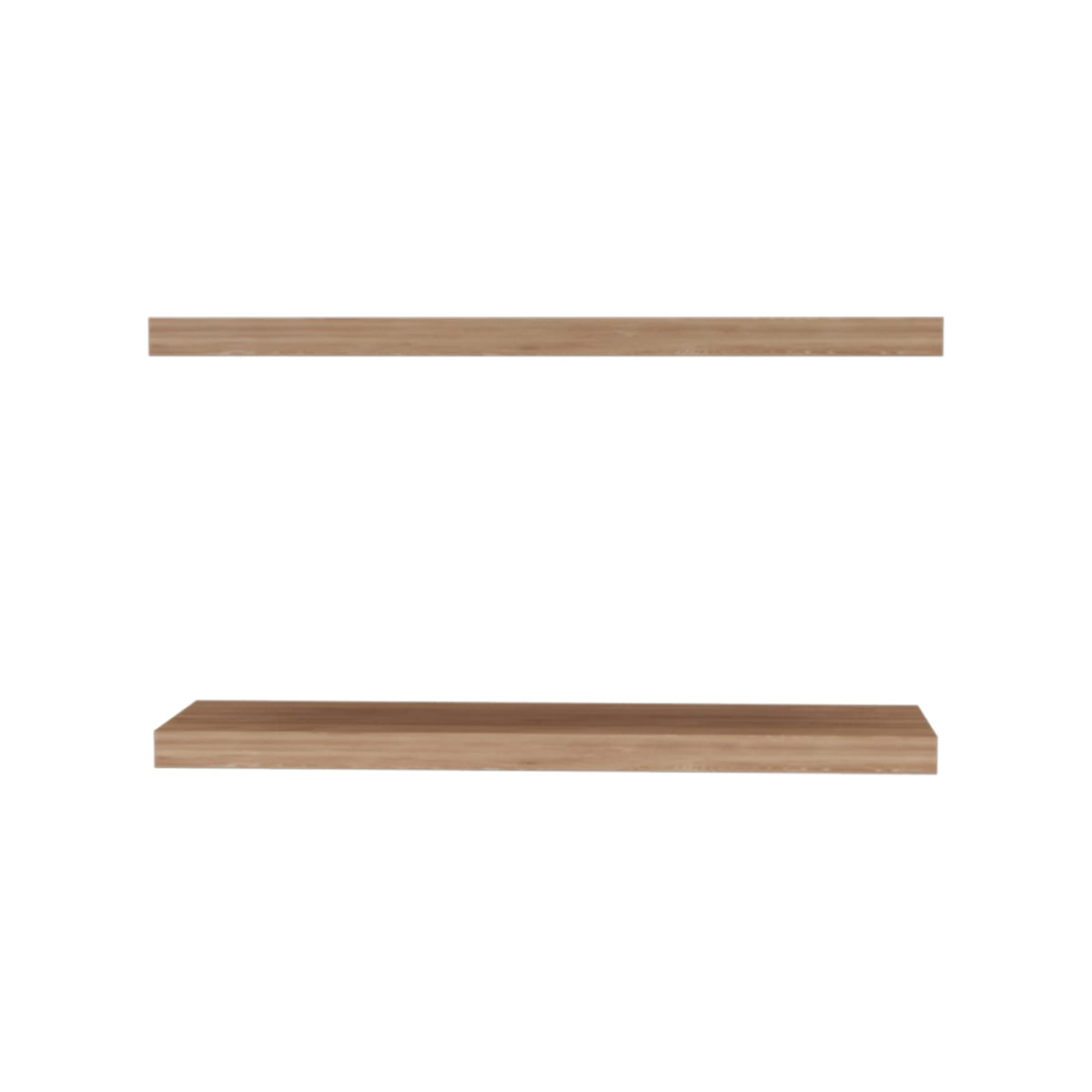 Ecco 31.5" Wide Floating Shelves Set of 2 - Light Brown