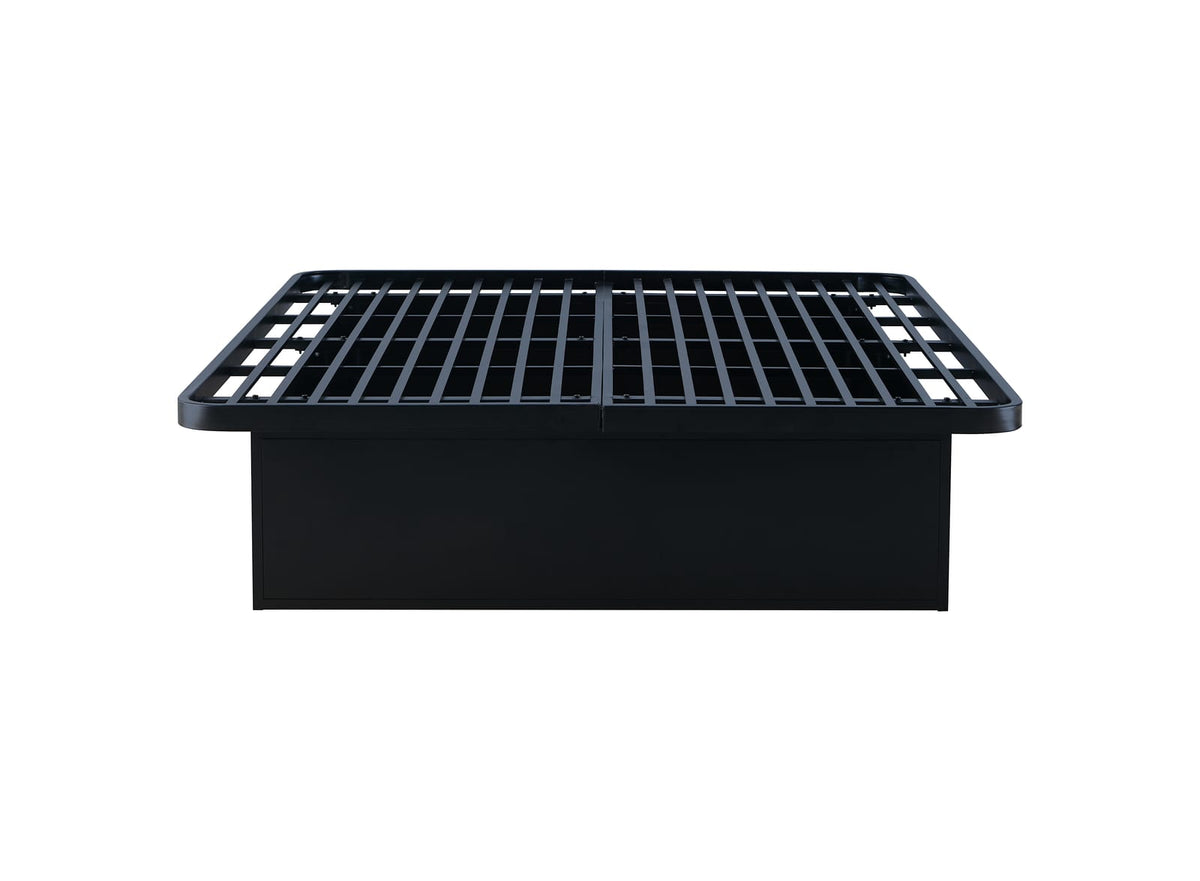 Queen Black Metal Bed Frame - Modern Bedroom Base