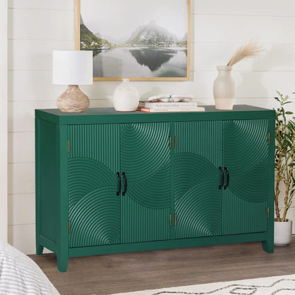 59" Dark Green Accent Cabinet - Storage & Dining Room