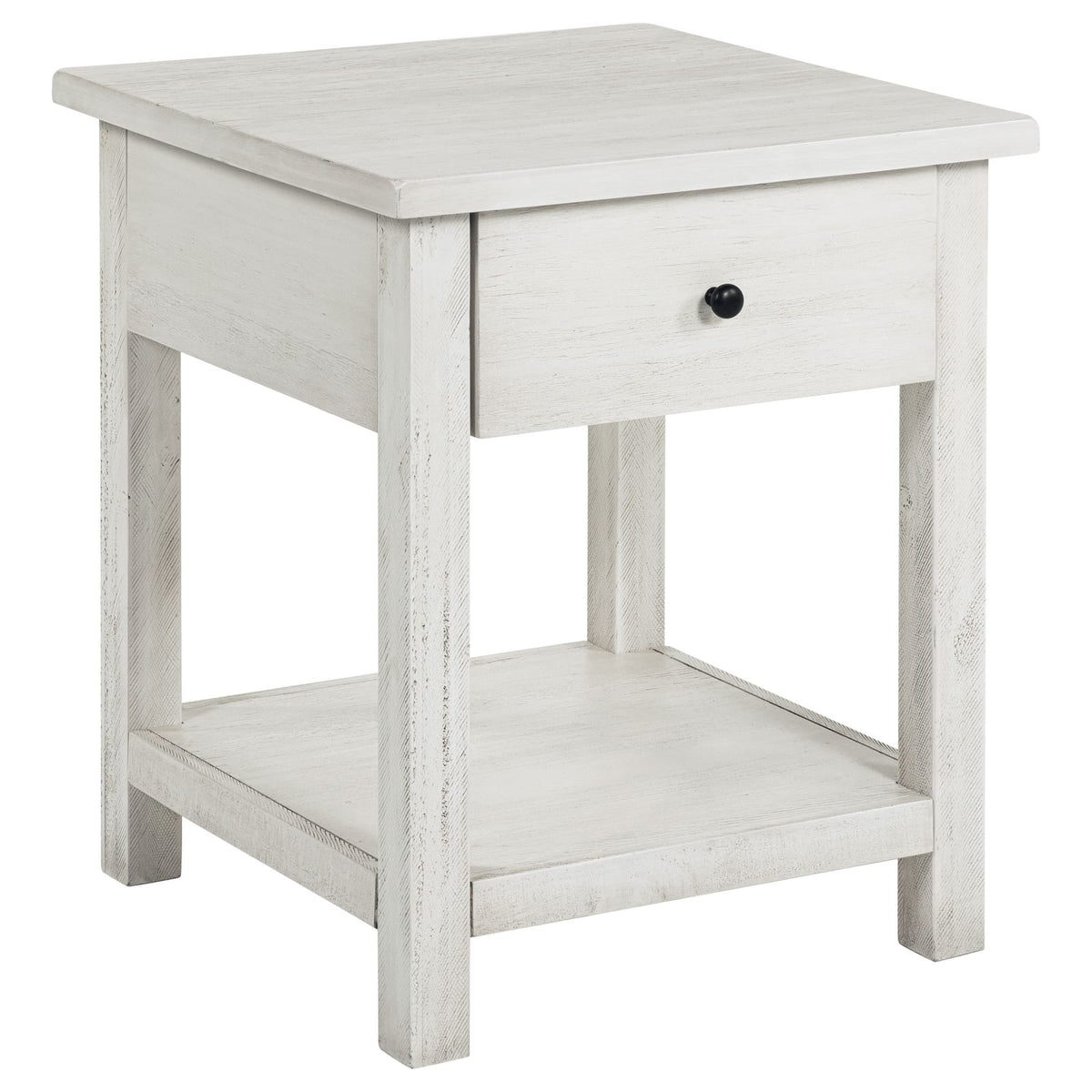 Castleton White 2-Piece Coffee & End Table Set - Farmhouse Style