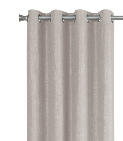 Ivory Polyester Curtains 2 Panels 95" Long Room Darkening