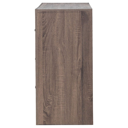 Oak Barrel Farmhouse 6-Drawer Dresser for Bedroom