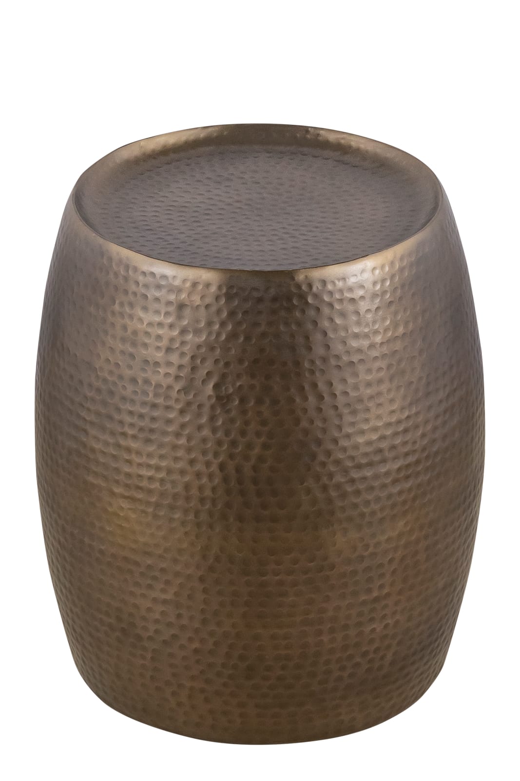 Modern Gold Round End Table - 21" Height Desk Side Table