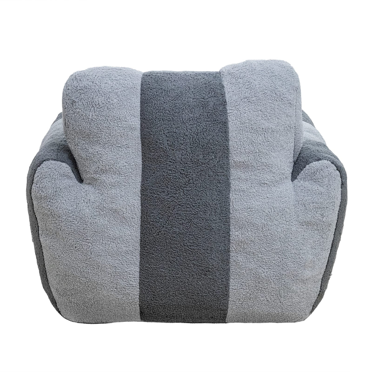 Gray Teddy Bean Bag Chair - Comfy Sofa for Adults & Kids for Living Room