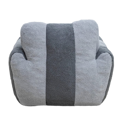 Gray Teddy Bean Bag Chair - Comfy Sofa for Adults & Kids for Living Room