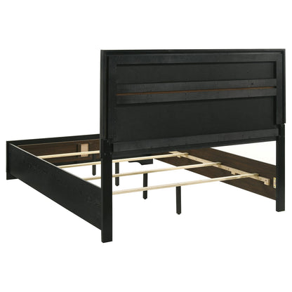 Annie Black Queen Panel Bed - Sleek & Modern Bedroom Furniture
