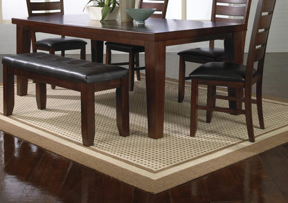 Contemporary Solid Wood Dining Table with 18" Leaf for Dining Room