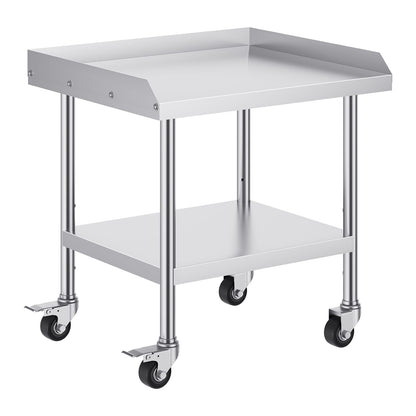 24 x 28 Inch Stainless Steel Work Table - Silver