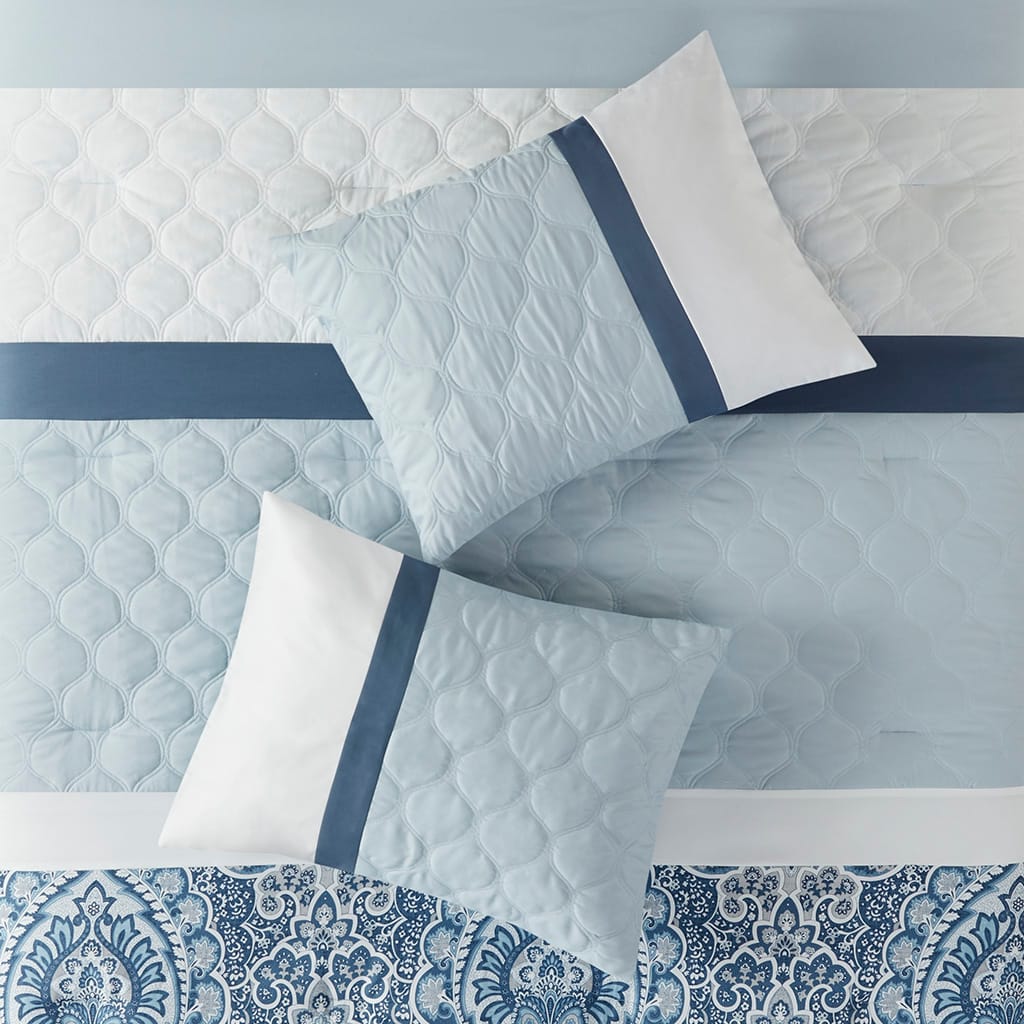 Cal King Comforter Set - Blue Comfort & Storage