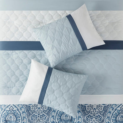 Cal King Comforter Set - Blue Comfort & Storage