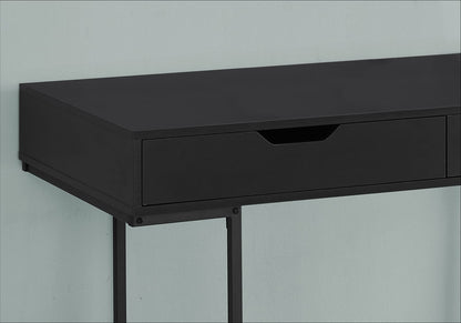 Black Computer Desk with Storage Drawers - 48" L for Home Office