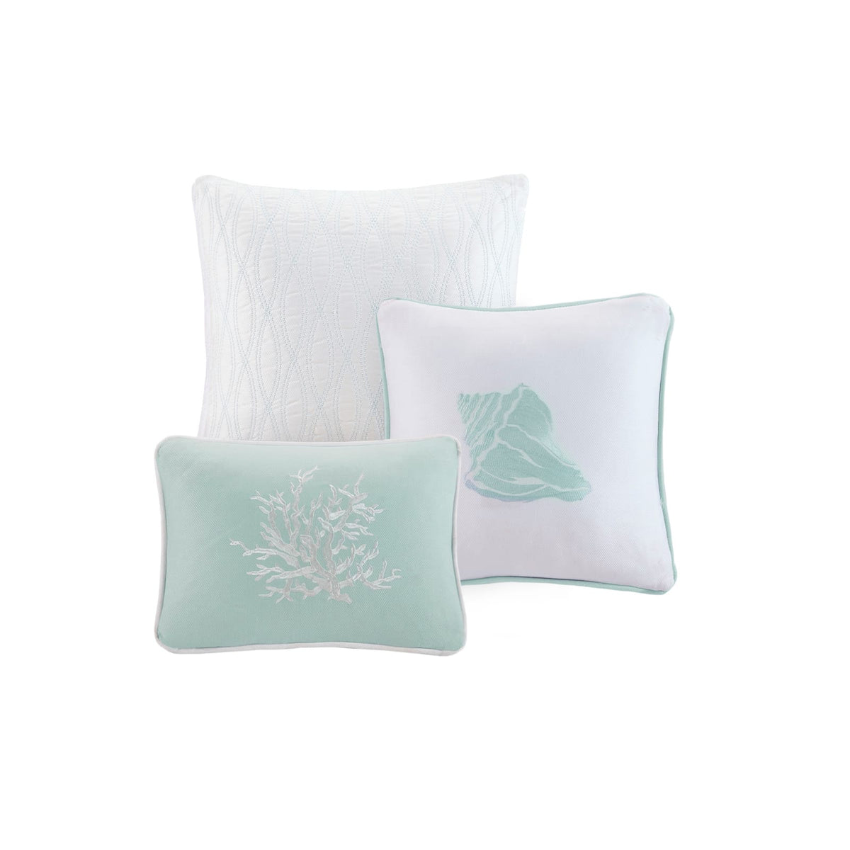 Aqua King/Cal Bedding Set - Cotton Comforter