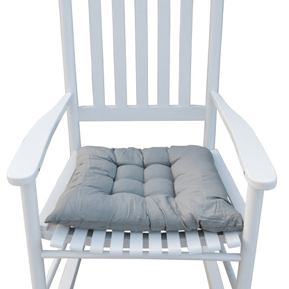 Wooden Porch Rocker Chair - White Solid Wood