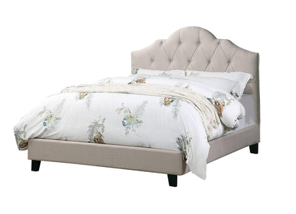 Full Size Light Brown Wood Bed Frame for Bedroom