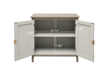 Light Grey MDF Bedroom Cabinet - 31.5" Storage