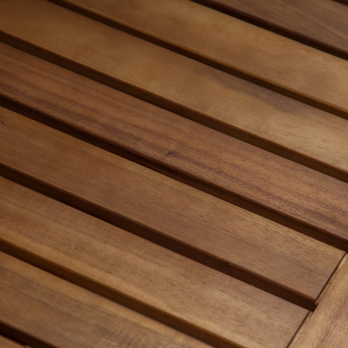 JECO Industrial Acacia Wood Bench - Teak & Black