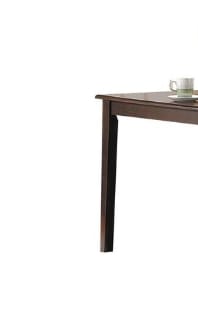 Espresso Synthetic Wood Dining Table with Tapered Legs