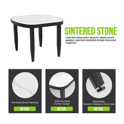 Ember Black 2 Person Patio Conversation Set Outdoor Seating
