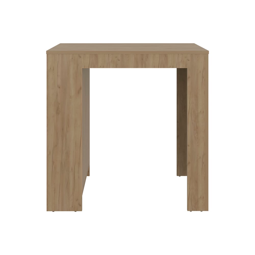 Beige Kitchen Island with Shelves - 36" Dining Table for Dining Room