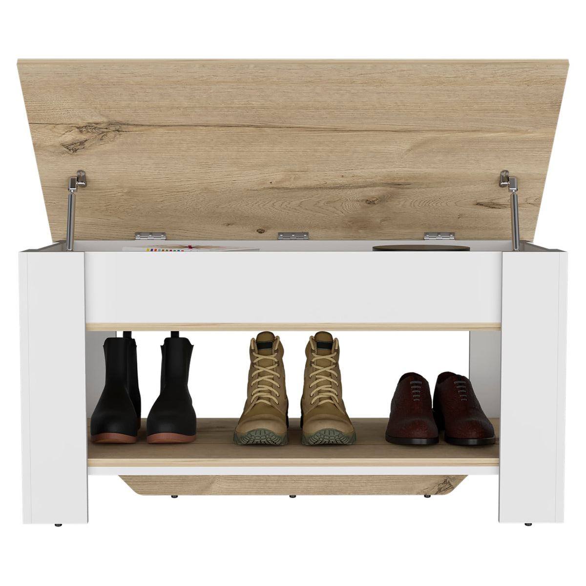Multicolor Storage Bench with Lift Top - Dining Room Entryway