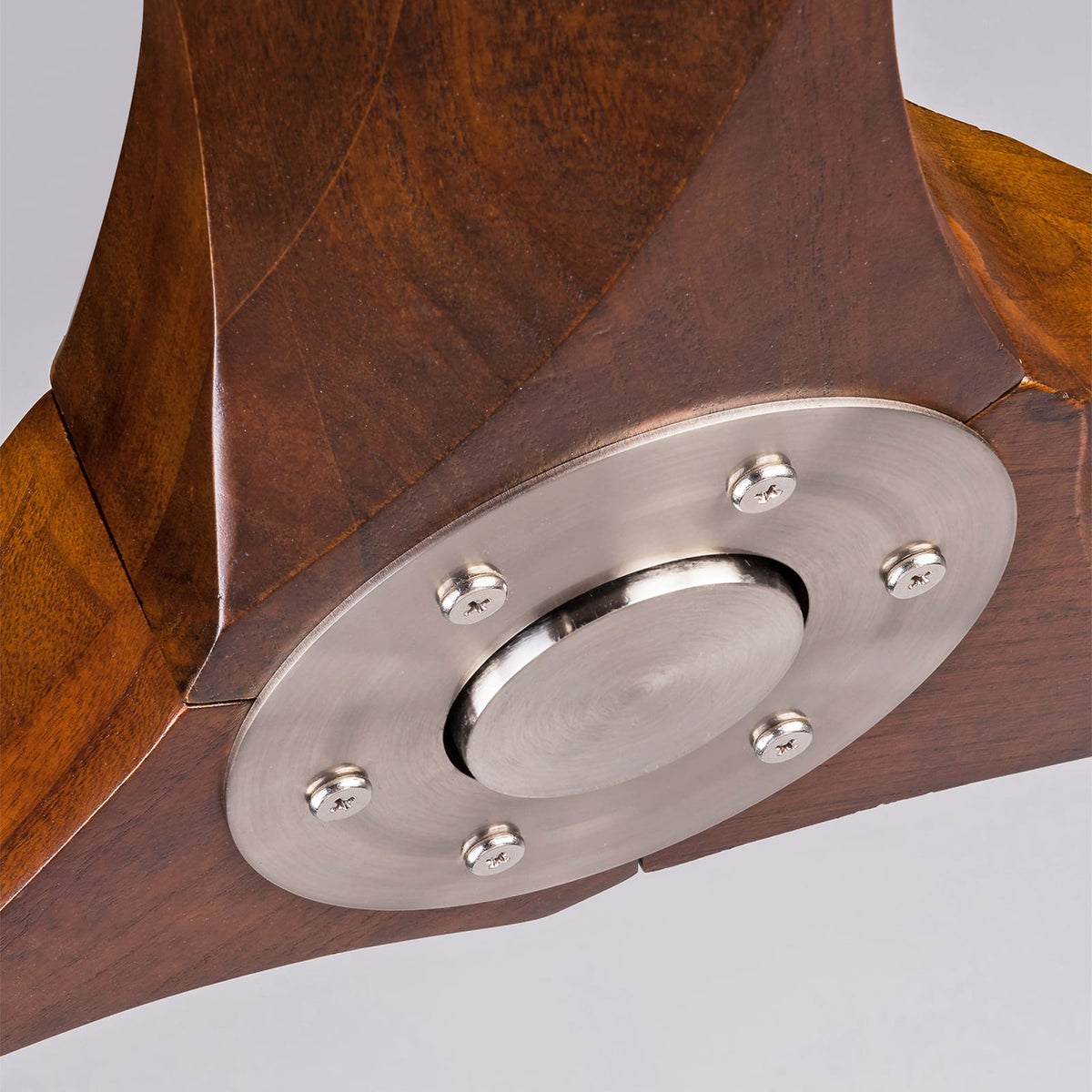 52" Solid Wood Ceiling Fan - Dark Walnut, Outdoor Porch Patio