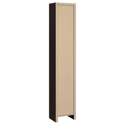Cappuccino Rectangular Bookcase - 9 Tier Storage