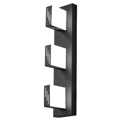 3-Light LED Vanity Light Fixture - Black Iron Bathroom Lighting