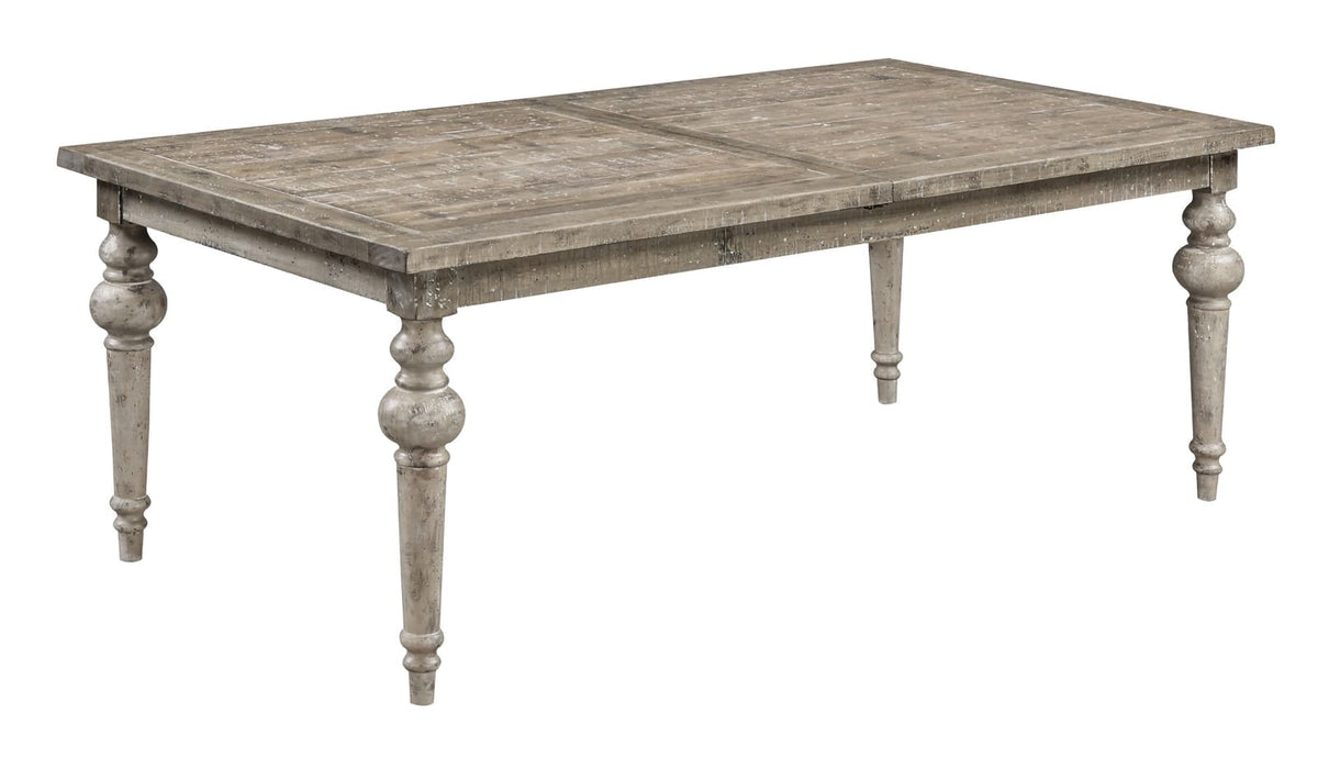 Taupe Rectangular Dining Table with Leaf - 80" x 42"