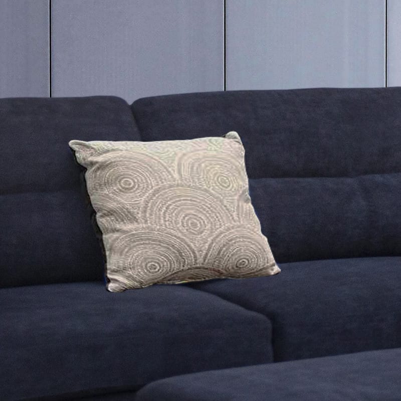 Domenico 100"W Black Fabric Sectional Sofa - Storage Ottoman Included