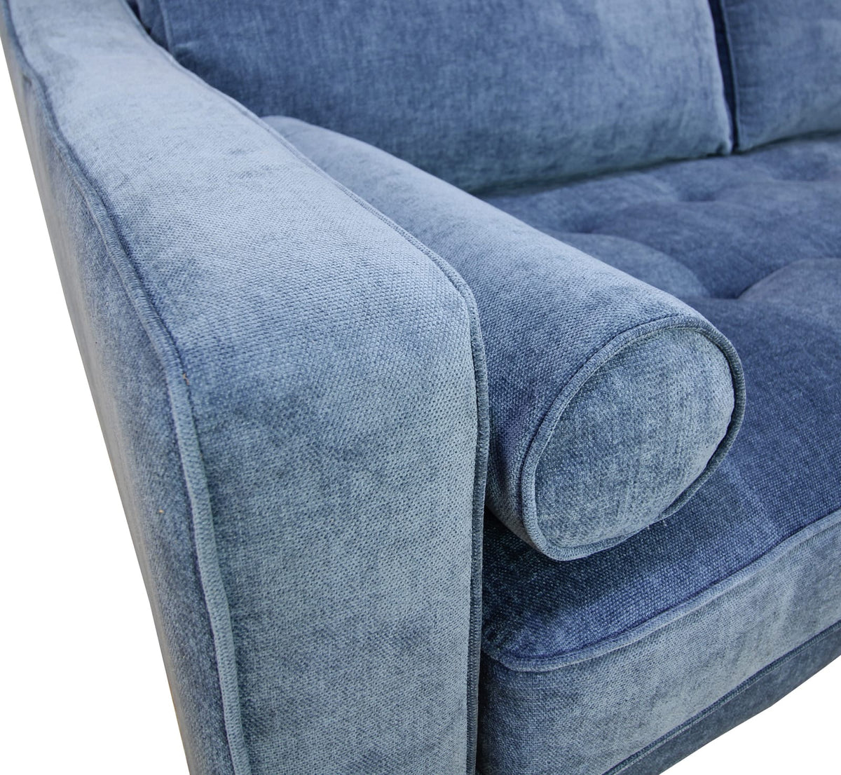 105" Blue Upholstered Sectional Sofa - Perfect Living Room