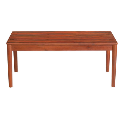 Rustic Mahogany Acacia Wood Outdoor Coffee Table for Garden Patio