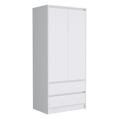 White Bedroom Dresser - 70.87" Wide Storage Cabinet