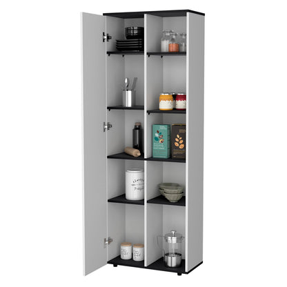Multi Color Particle Board Kitchen Storage Cabinet with 10 Shelves