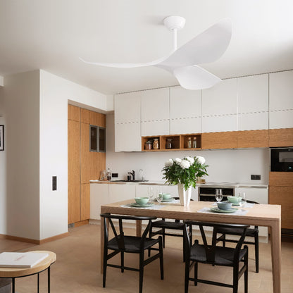 38 Inch White ABS Ceiling Fan DC Motor Remote