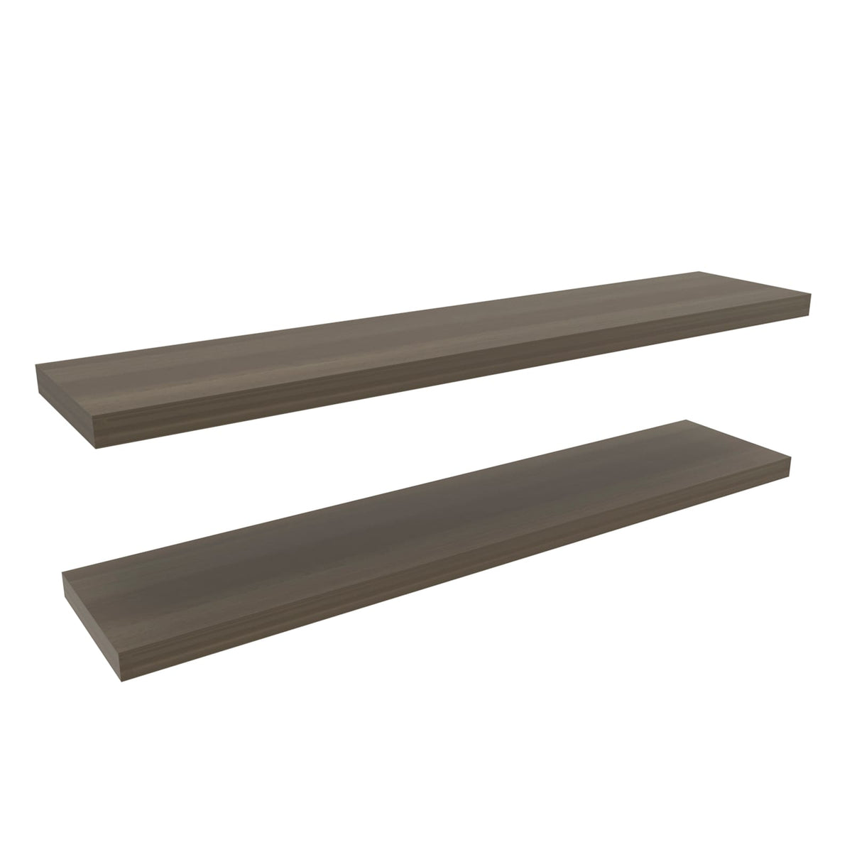 Ecco 47" Wide Floating Shelves Set Of 2, Olive