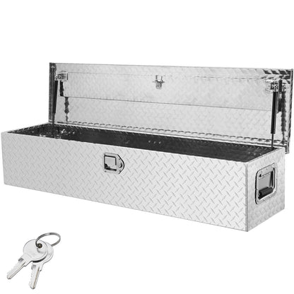 48" Aluminum Truck Bed Tool Box - Silver