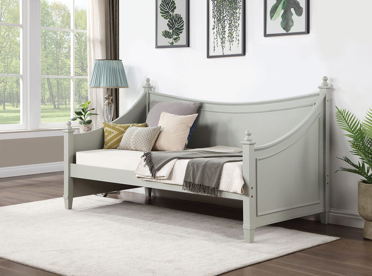 Light Gray Twin Daybed with Solid Wood Frame