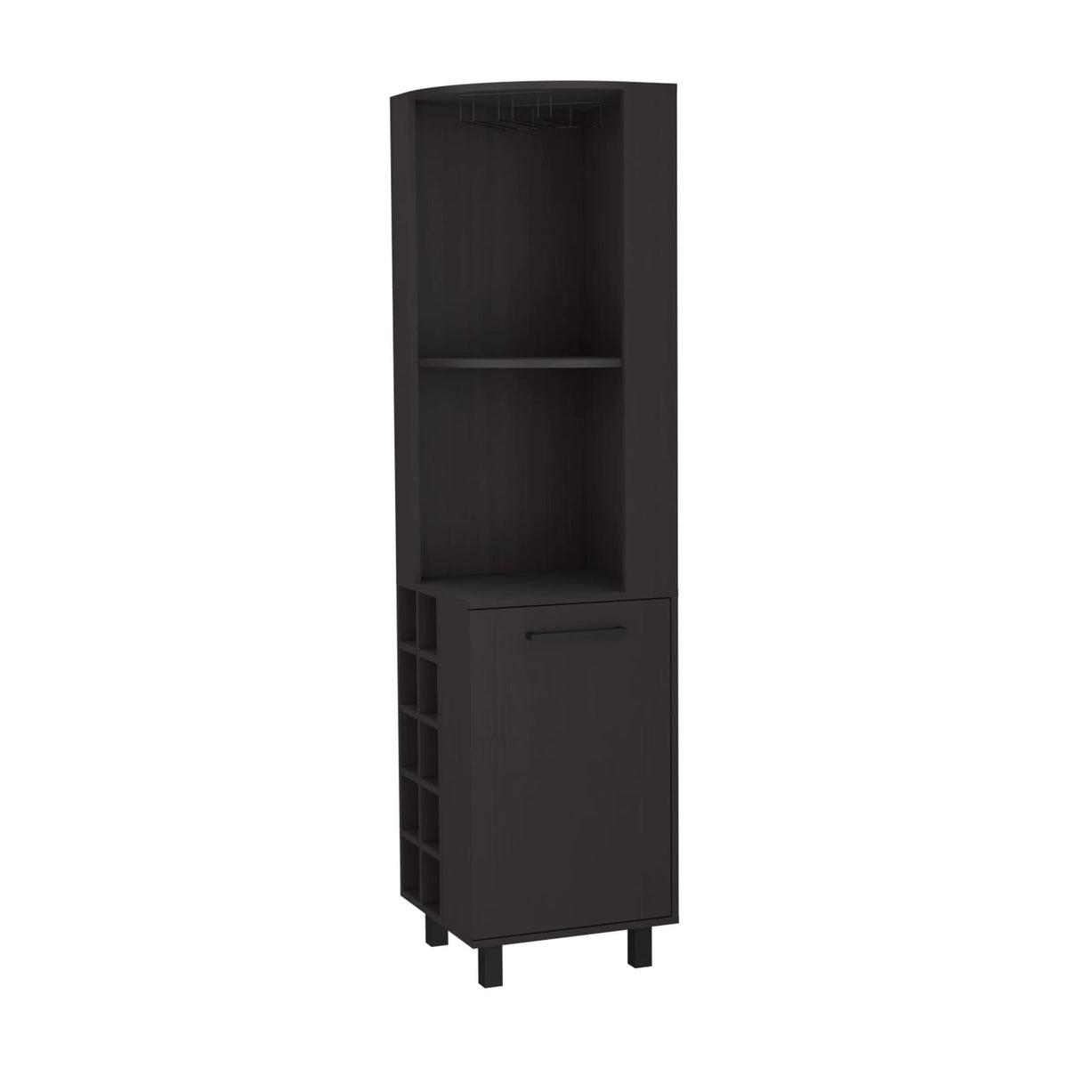Wengue Corner Bar Cabinet - Storage & Style