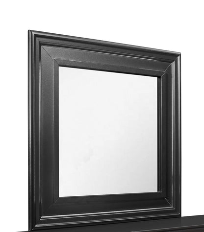 SHAKER CROCODILE METALLIC GREY MIRROR - Vanity Mirror with MDF & Glass