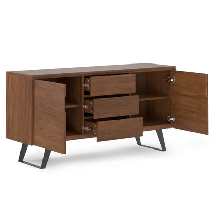Lowry 60 inch Wide Sideboard Buffet in Walnut Veneer
