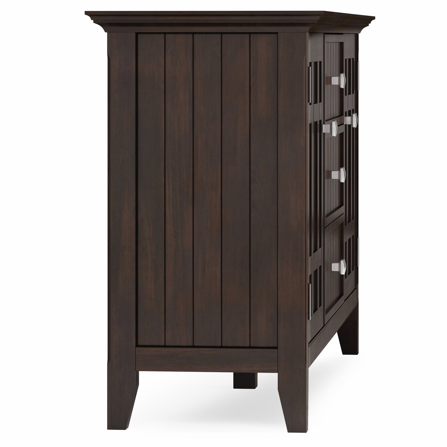 Bedford 54 inch Wide Solid Wood Sideboard Buffet in Dark Tobacco Brown